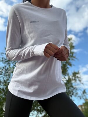 Remera de algodón mangas largas
