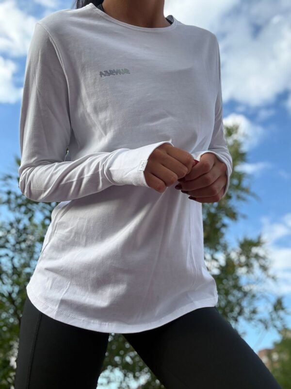 Remera de algodón mangas largas
