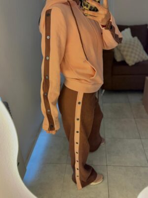 Campera polar con capucha