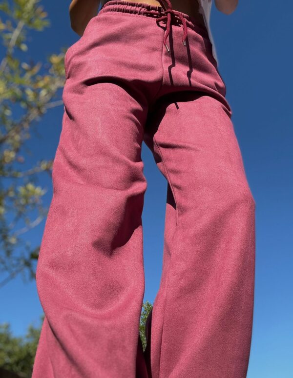 Pantalón palazzo con gamusa