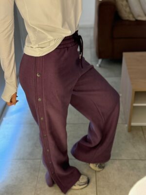 Pantalón palazzo frisado
