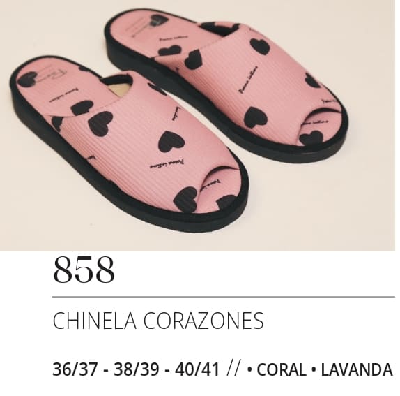 Chinelas Corazones